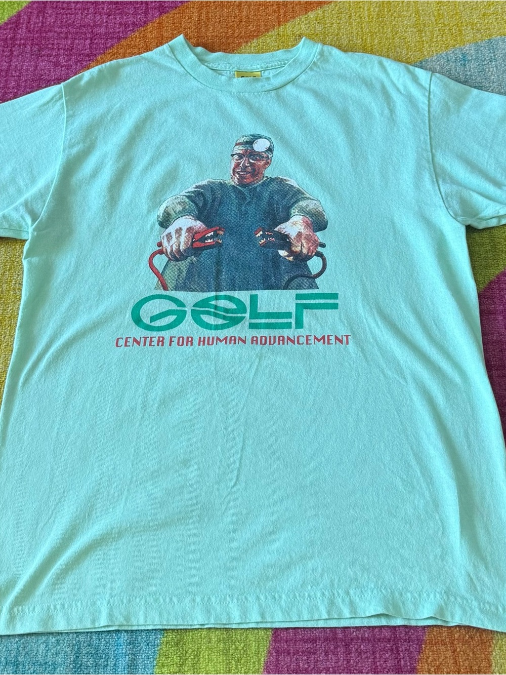 Golf Wang Center for Human Advancement Graphic Tee - Light Aqua